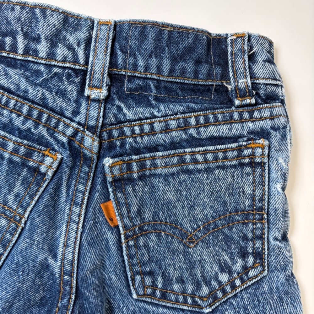 Vintage Little Levi’s Toddler 3 Regular Fit 80s Jeans Made in USA Orange Tab